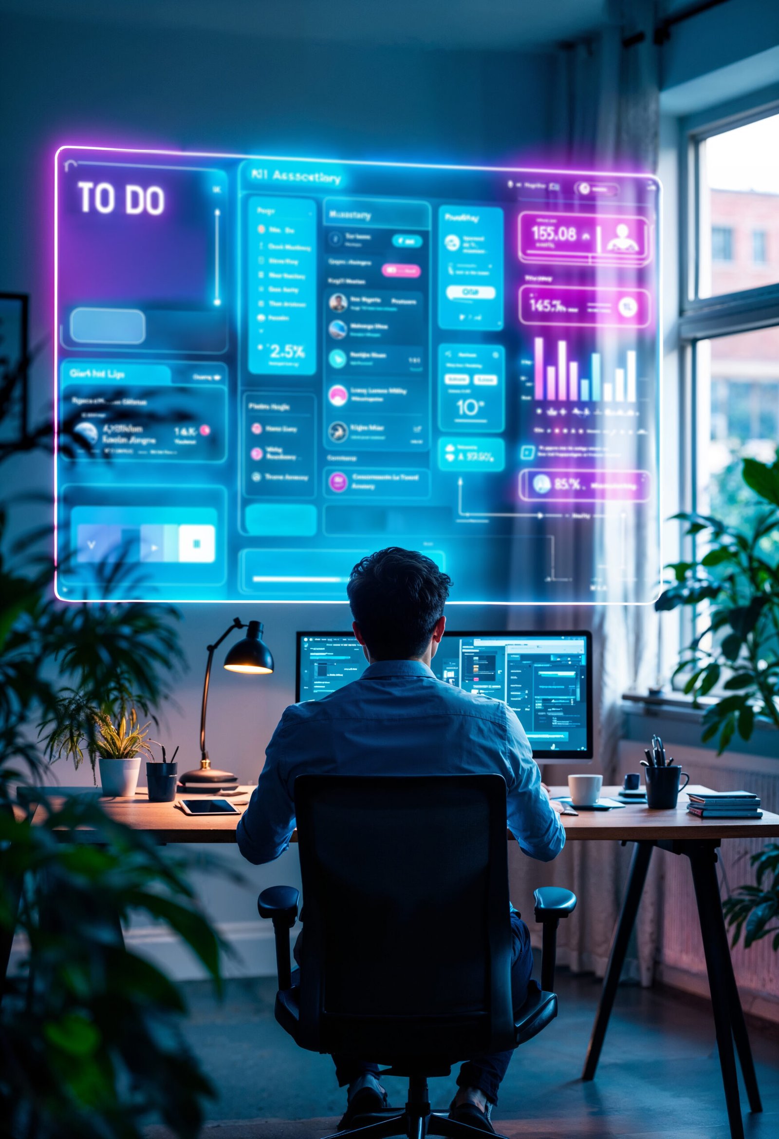 Home digital environment scene